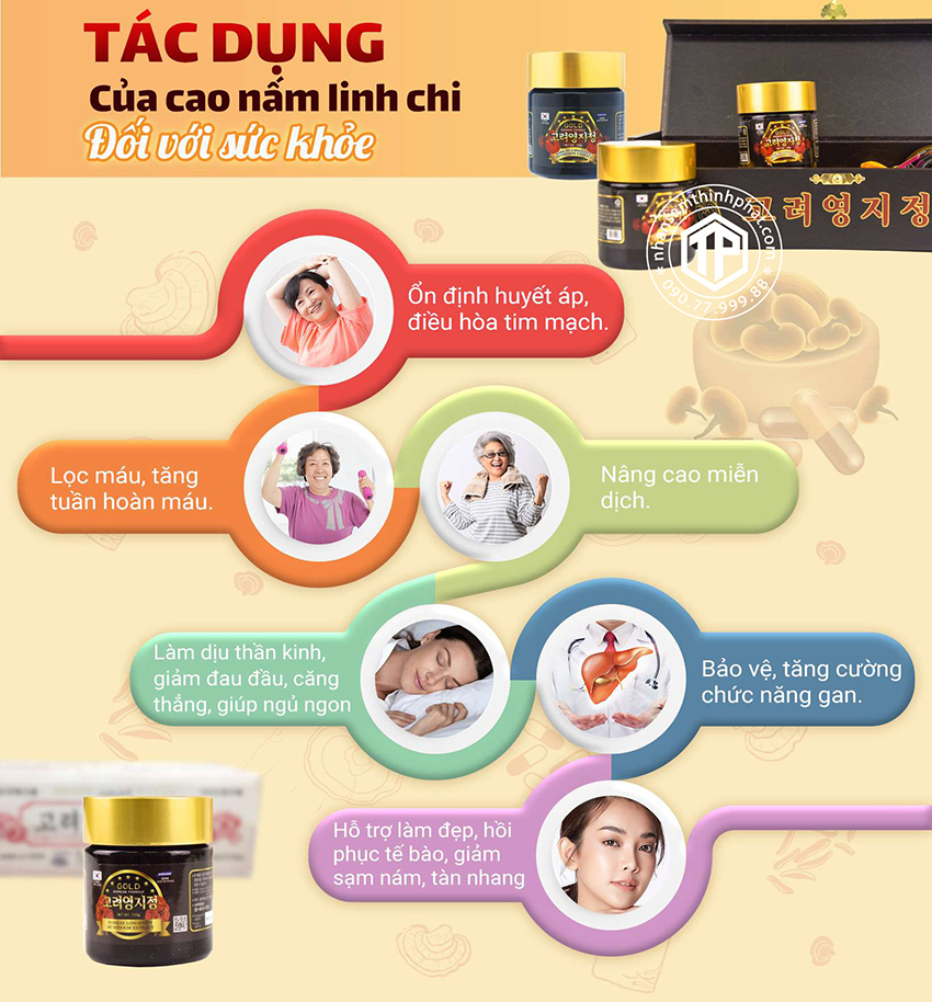 Tác dụng của cao lnh chi Hàn Quốc
