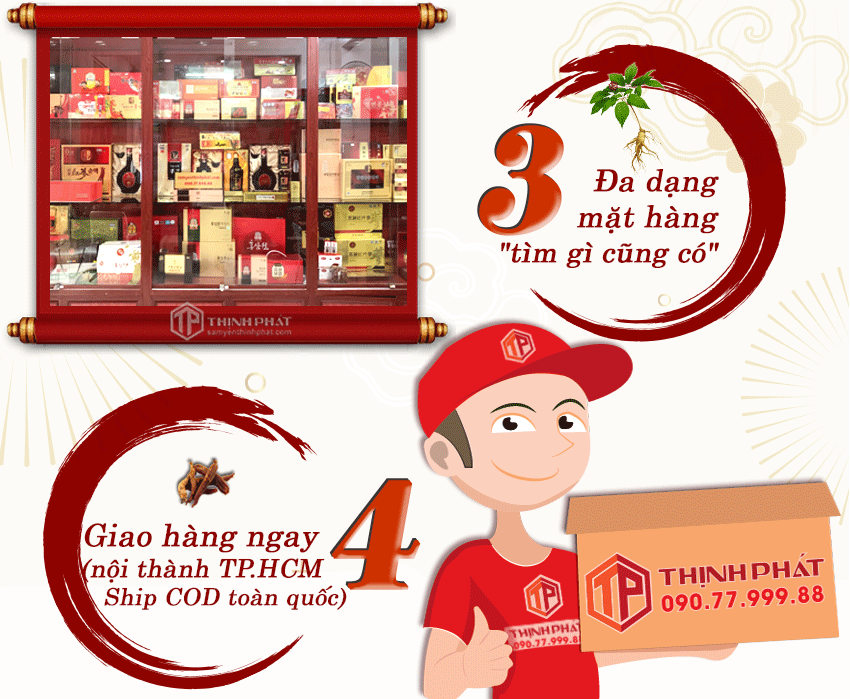 4 lý do chọn mua sản phẩm tại Nhân Sâm Thịnh Phát