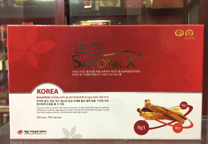 Viên hồng sâm Saponie-X
