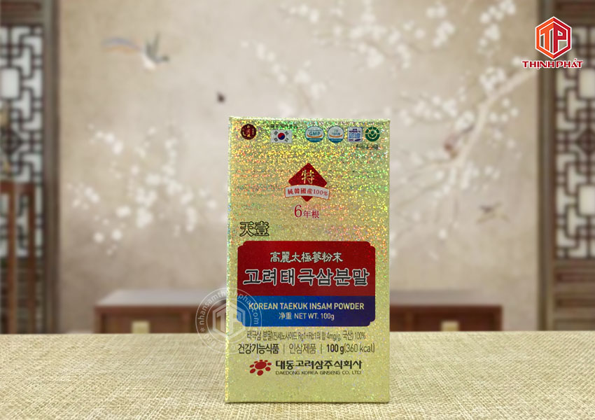 Bột thái cực sâm Hàn Quốc Daedong lọ 100g