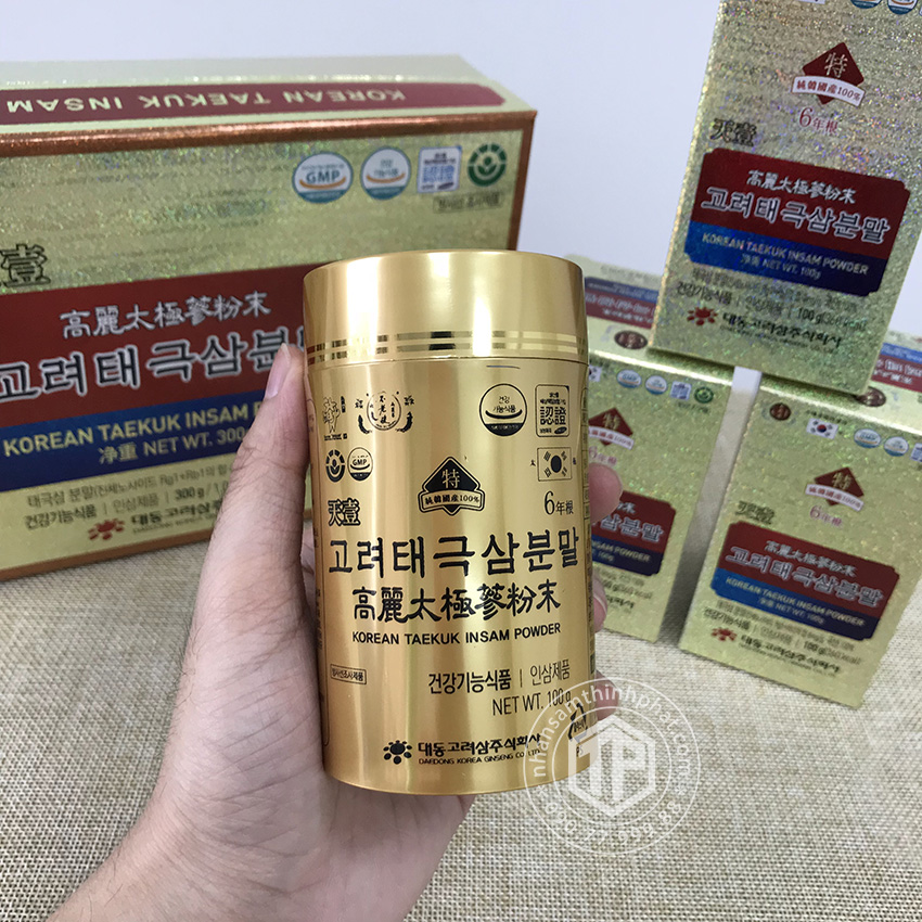 Bột thái cực sâm Hàn Quốc Daedong lọ 100g