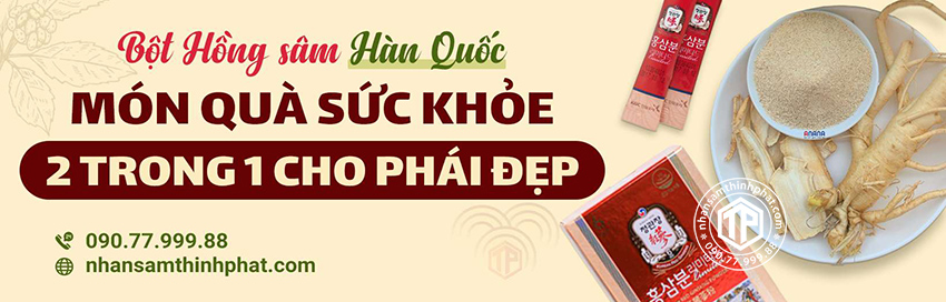 Bột hồng sâm Hàn Quốc - Món quà sức khỏe 2 trong 1 cho phái đẹp
