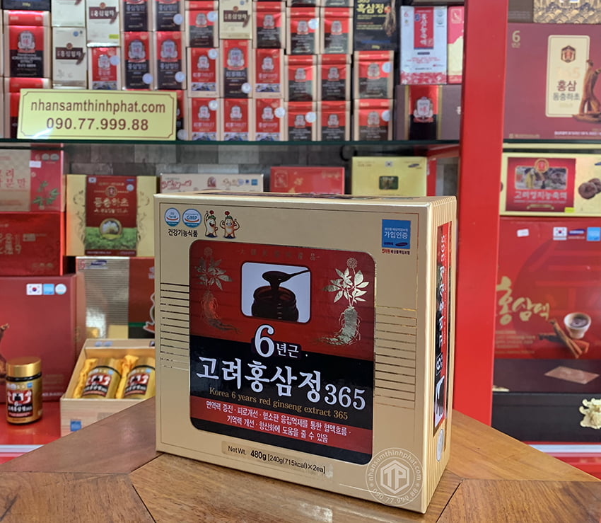 Cao hồng sâm 365 chính hãng Hàn Quốc hộp 2 lọ 240g