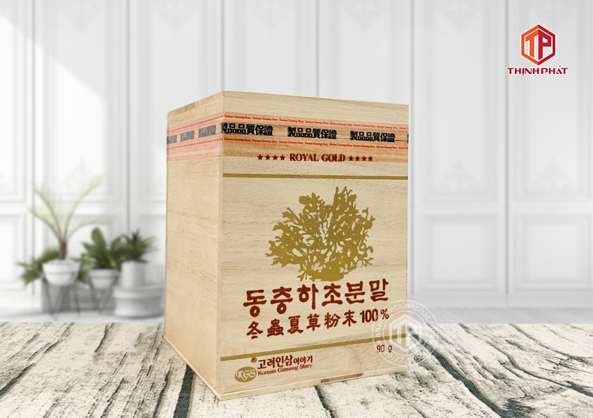 Bột đông trùng hạ thảo Hàn Quốc nguyên chất 100% hộp 1 lọ x 90g