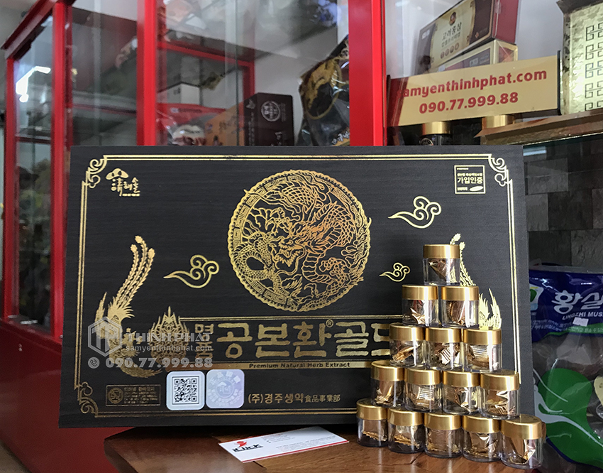 Viên Đông Trùng Hạ Thảo Hàn Quốc hộp gỗ 60 viên