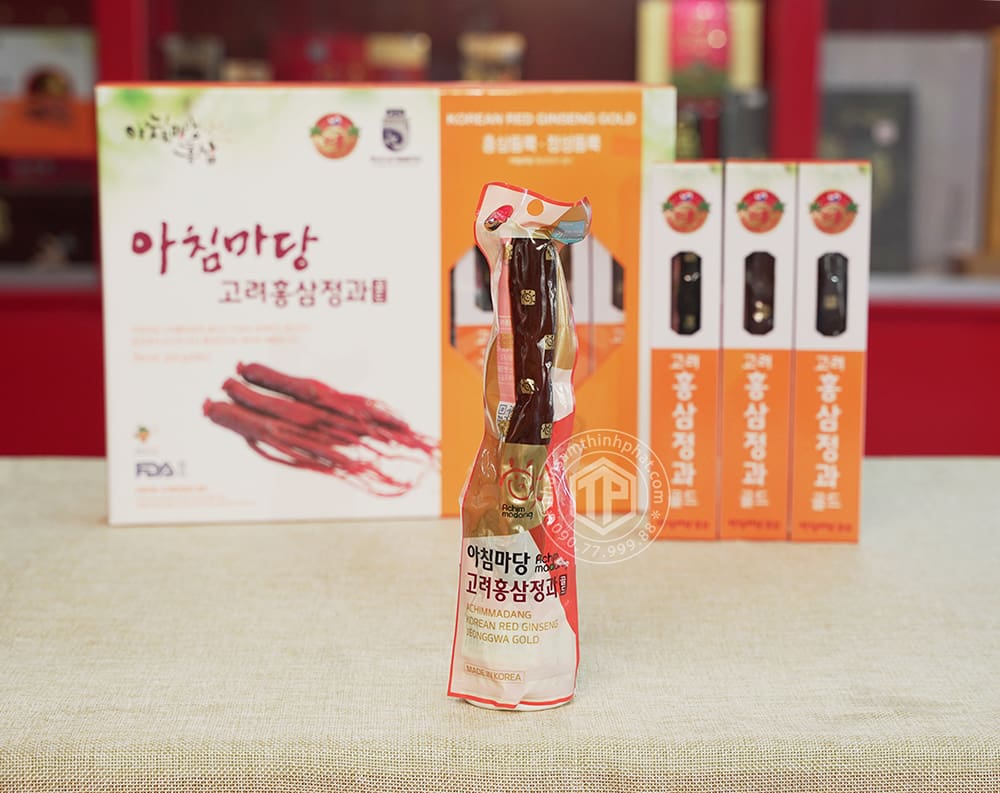 Hồng sâm củ tẩm mật ong Geumsan sâm Hàn Quốc 6 năm tuổi 8 củ lớn hộp 300g