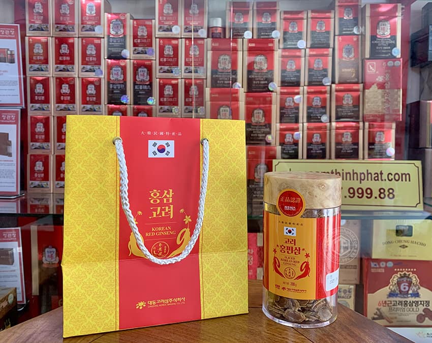 Hồng sâm lát khô Daedong lọ 200g