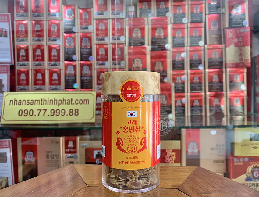 Hồng sâm lát khô Daedong lọ 200g