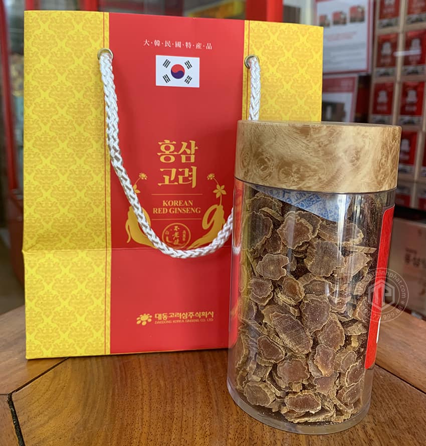 Hồng sâm lát khô Daedong lọ 200g
