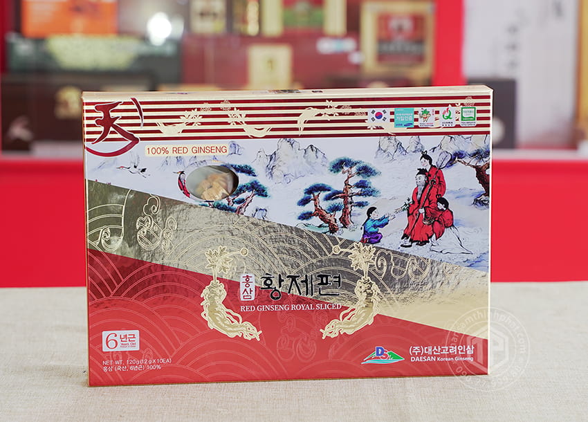 Hồng Sâm Lát Khô Daesan Hàn Quốc hộp 120g