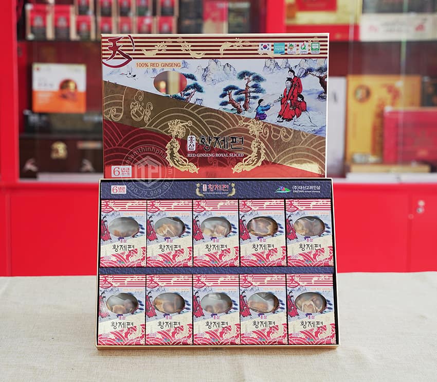 Hồng Sâm Lát Khô Daesan Hàn Quốc hộp 120g