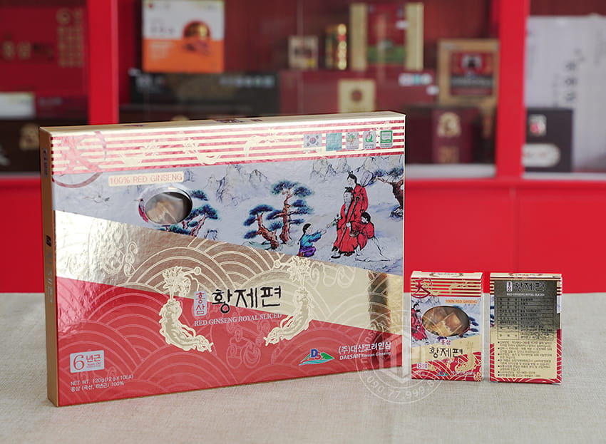 Hồng Sâm Lát Khô Daesan Hàn Quốc hộp 120g