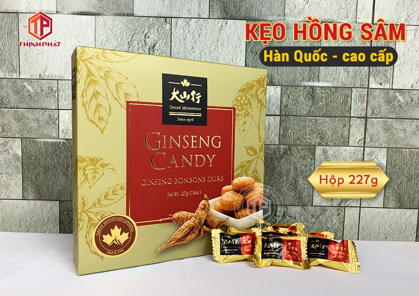 Kẹo nhân sâm cao cấp hộp 227g ít đường