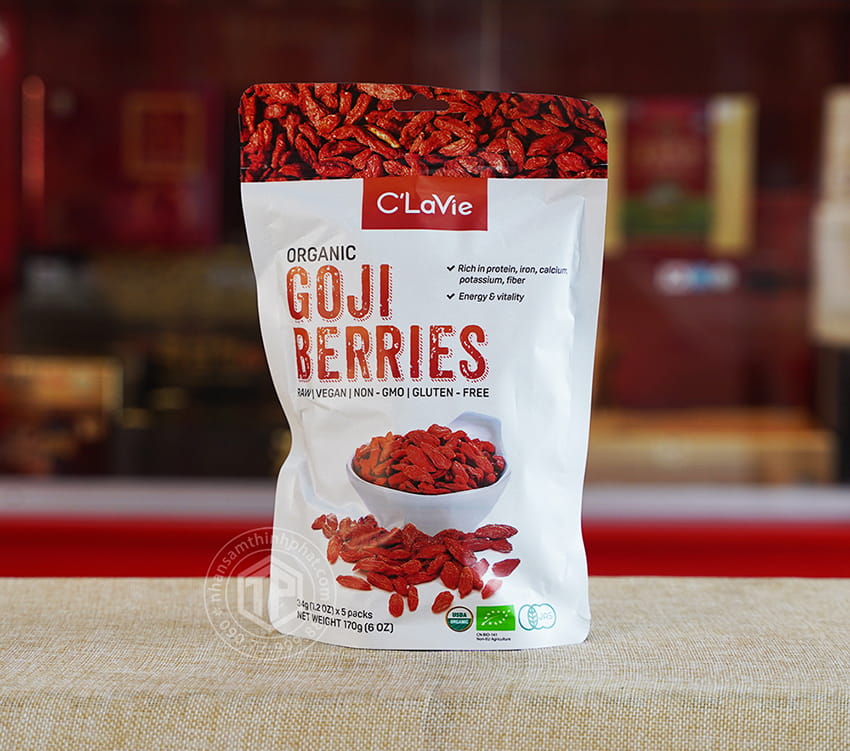 Kỷ tử hữu cơ Goji Berries túi 170g