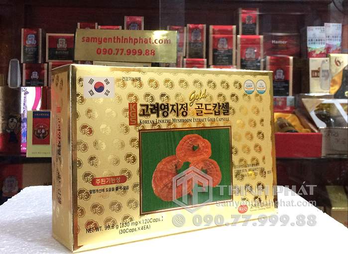 Viên linh chi Hàn Quốc KGS hộp giấy 120 viên