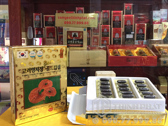 Viên linh chi Hàn Quốc KGS hộp giấy 120 viên