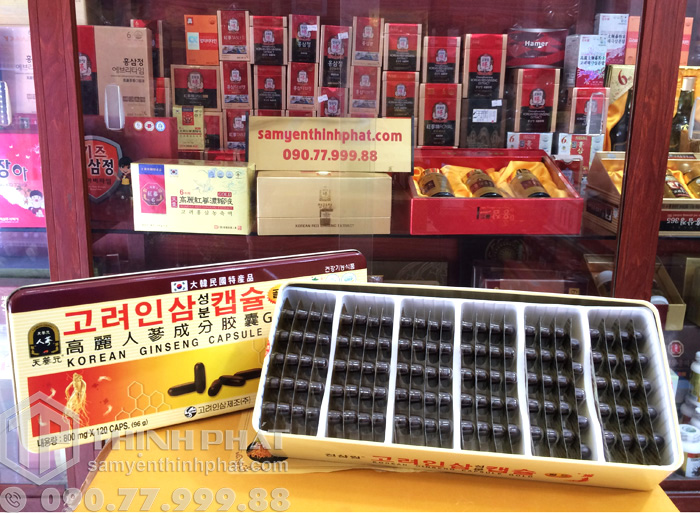 Viên linh chi sâm nhung Hàn Quốc 120v
