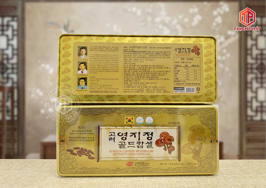 Viên linh chi Hàn Quốc KGS hộp thiếc 120 viên