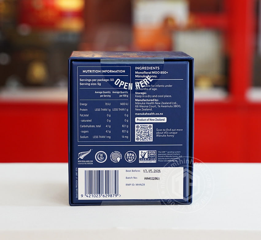 Mật ong Manuka New Zealand 850+ lọ 250g