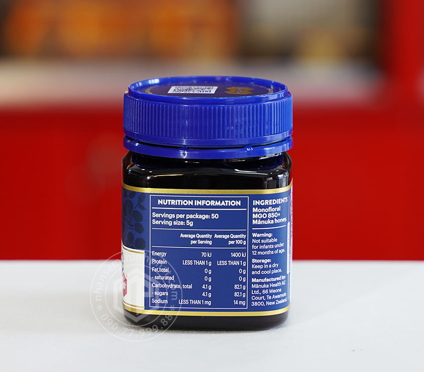Mật ong Manuka New Zealand 850+ lọ 250g