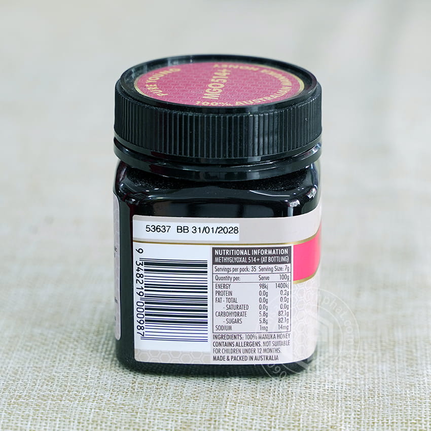 Mật ong manuka 514+ 250g nhập khẩu từ Úc