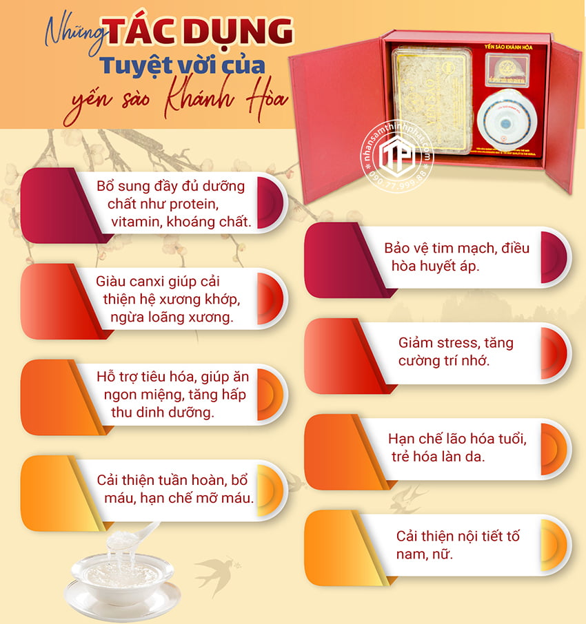 Những Tác Dụng Tuyệt Vời Của Yến Sào Khánh Hòa