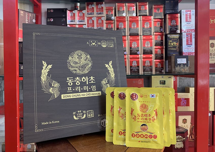Nước đông trùng hạ thảo Hàn Quốc hộp 60 gói