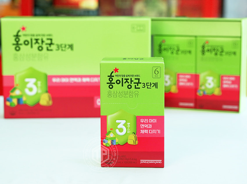 Nước hồng sâm KGC Kid 3 cao cấp cho trẻ 7-9 tuổi hộp 30 gói x 20ml