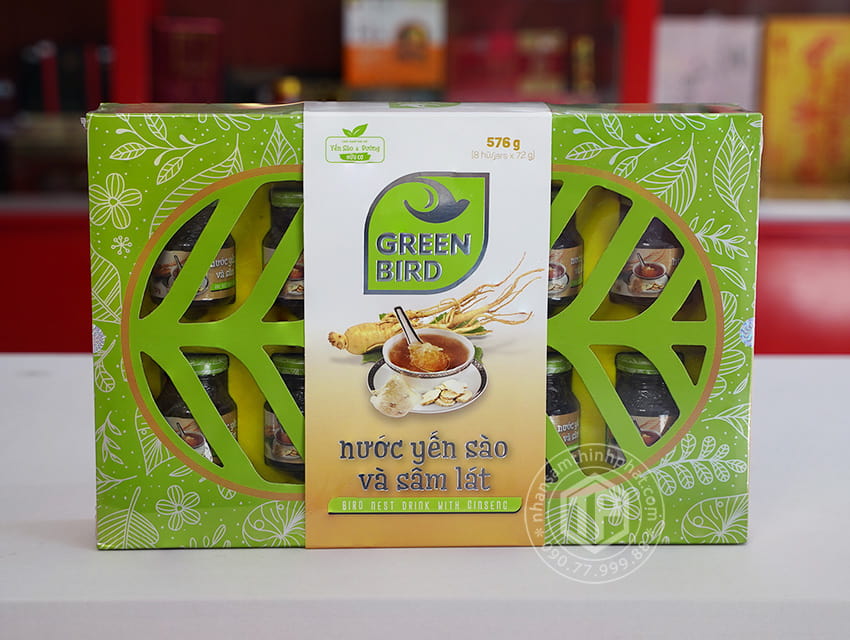 Nước Yến Sào Nhân Sâm hộp 8 hũ x 72g