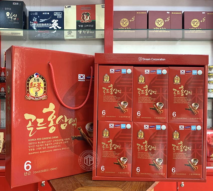 Nước Hồng Sâm 6 Năm Korea Red Ginseng Drink Sobek chính hãng Hàn Quốc