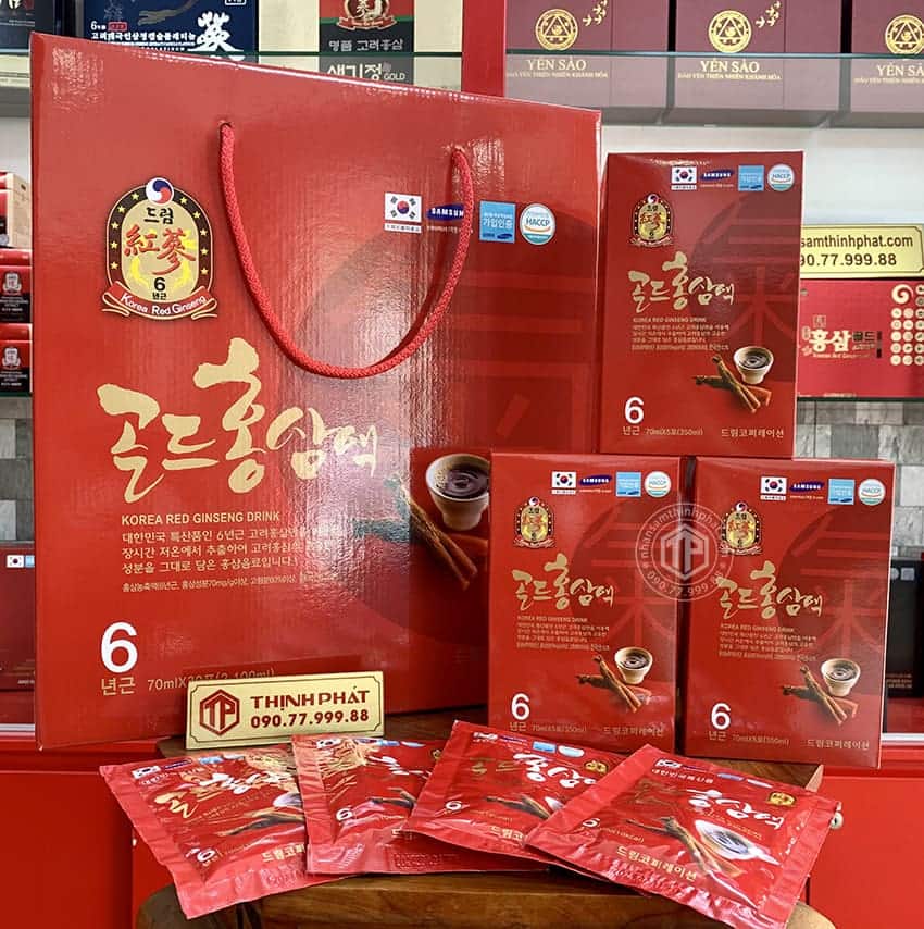 Nước Hồng Sâm 6 Năm Korea Red Ginseng Drink Sobek chính hãng Hàn Quốc