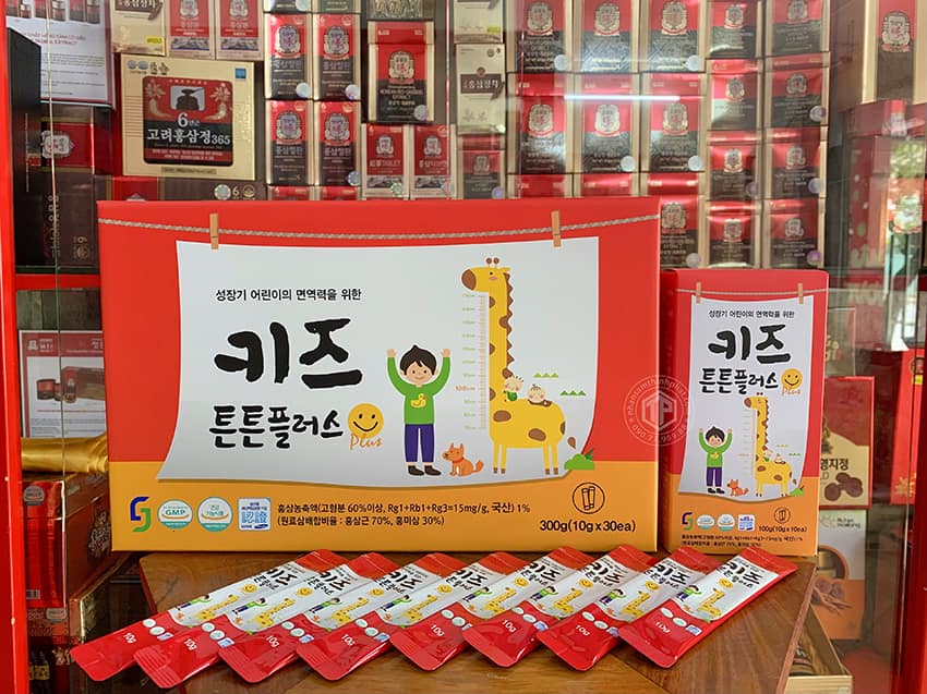 Nước hồng sâm dành cho trẻ em từ 2 tuổi