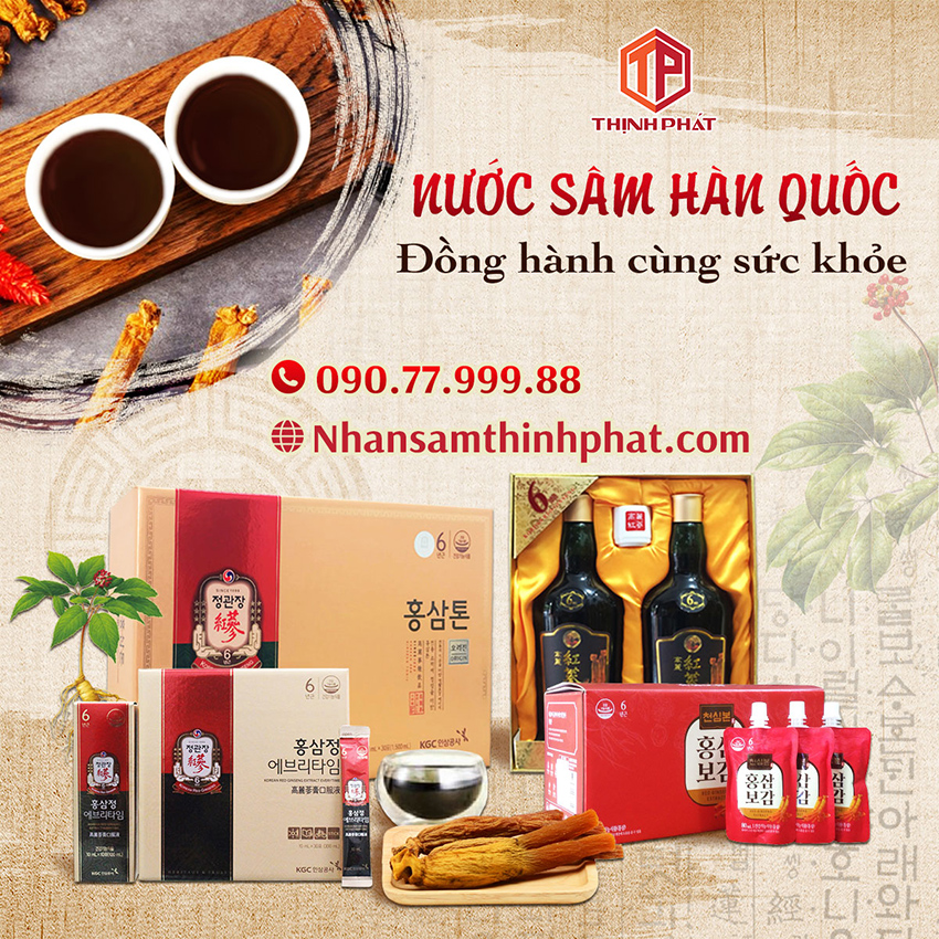 Nước sâm Hàn Quốc -  Đồng hành cùng sức khỏe
