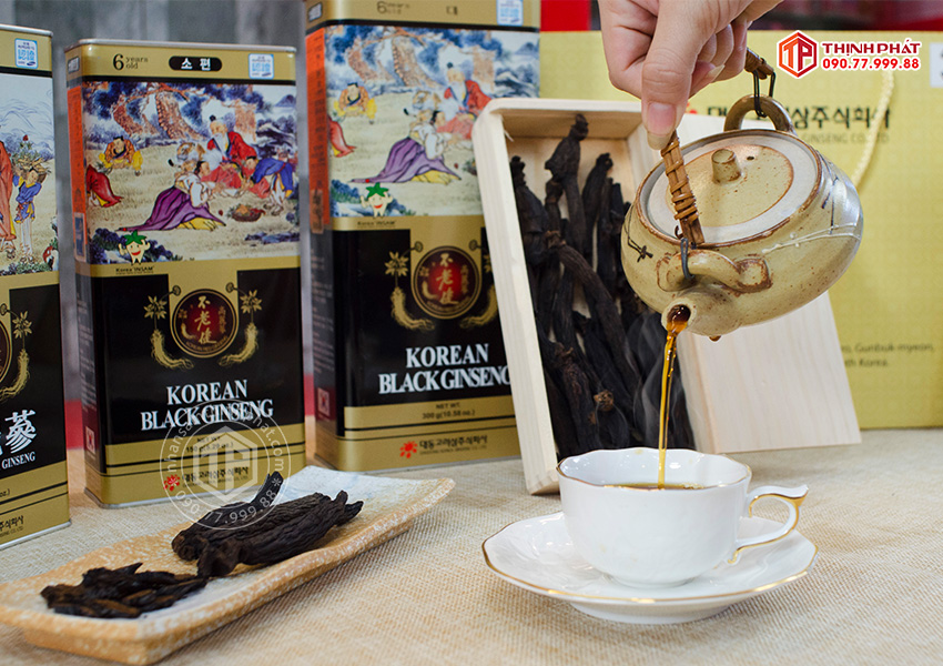 Hắc sâm củ khô 150g hộp thiếc chính hãng Deadong Hàn Quốc