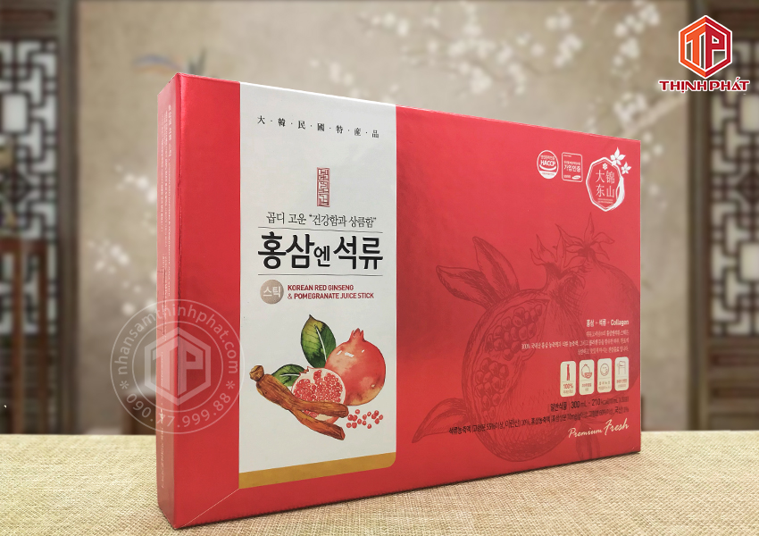 Nước lựu hồng sâm collagen Daedong 30 gói x 10ml 