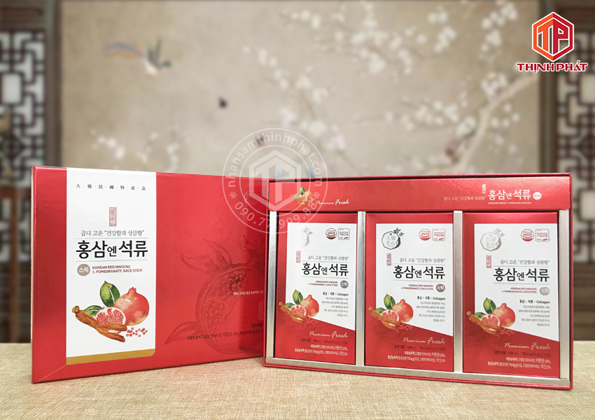 Nước lựu hồng sâm collagen Daedong 30 gói x 10ml 
