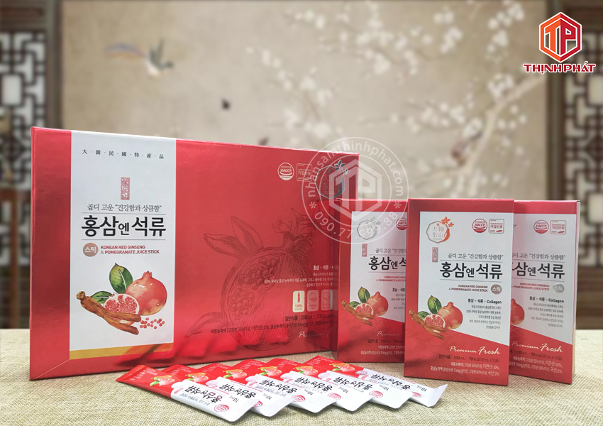 Nước lựu hồng sâm collagen Daedong 30 gói x 10ml 