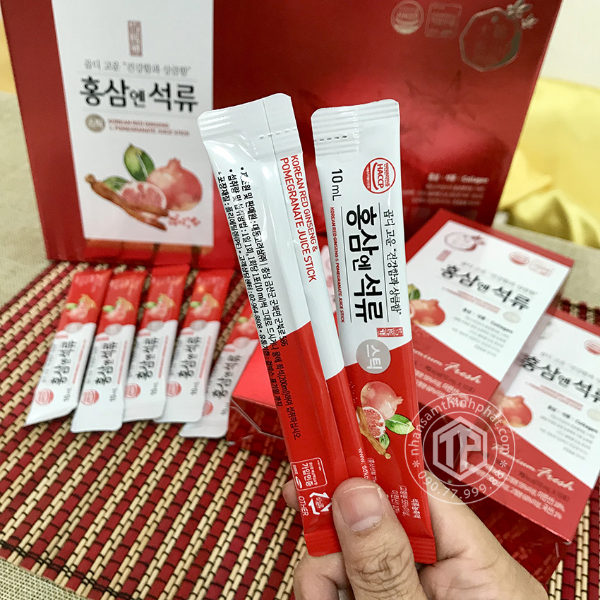 Nước lựu hồng sâm collagen Daedong 30 gói x 10ml 