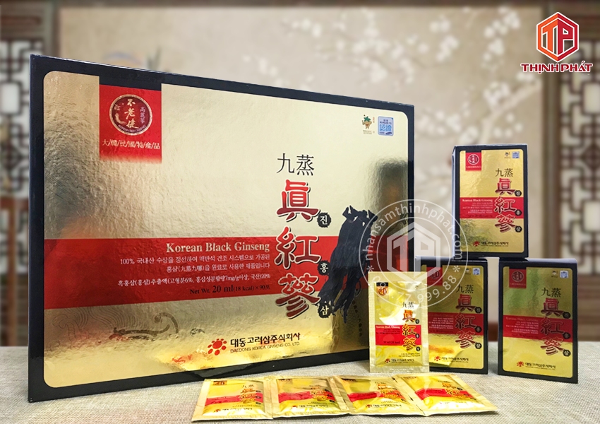 Nước hắc sâm Hàn Quốc cao cấp Daedong hộp 90 gói