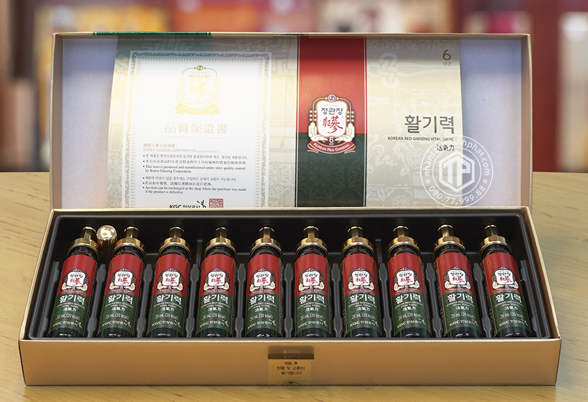 Nước hồng sâm KGC hộp 10 ống
