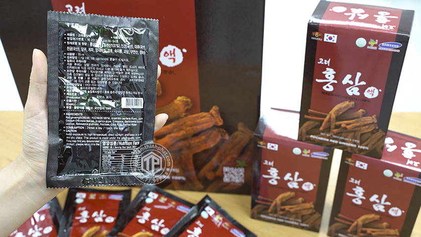 Nước hồng sâm Pocheon chính hãng sâm Hàn Quốc 6 năm tuổi hộp 30 gói
