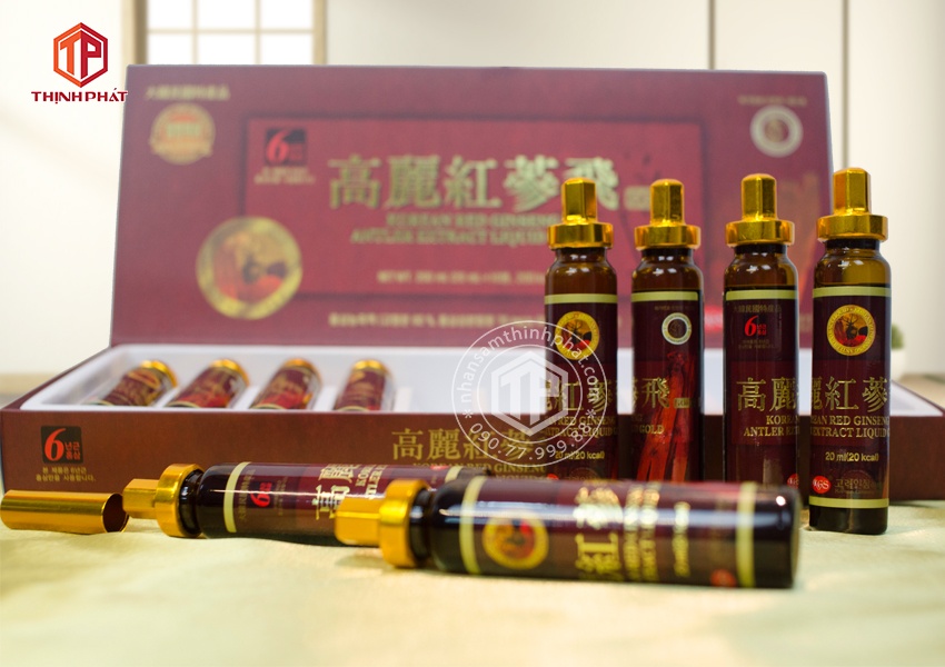 Tinh chất hồng sâm nhung hươu hộp 10 ống Chính hãng Hàn Quốc