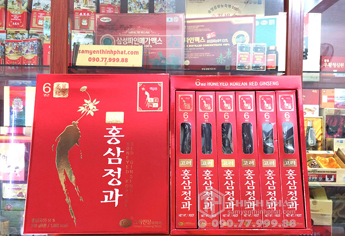 Hồng sâm củ tẩm mật ong KGS hộp 300g