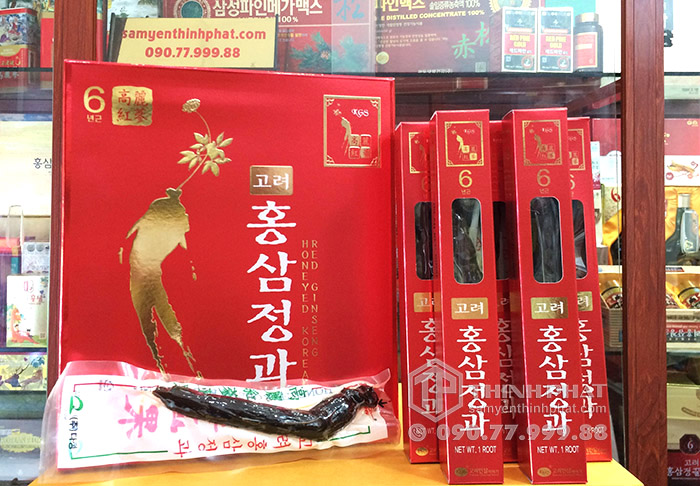 Hồng sâm củ tẩm mật ong KGS hộp 300g