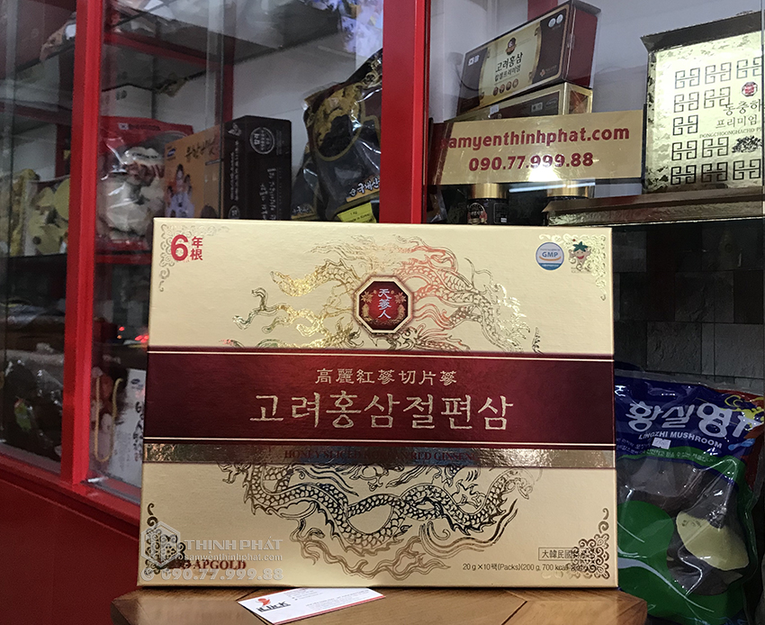 Hồng sâm lát tẩm mật ong Bio ApGold