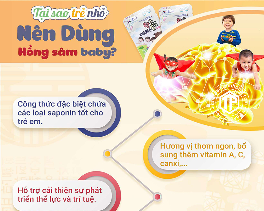 Tại sao trẻ nhỏ nên dùng hồng sâm baby?