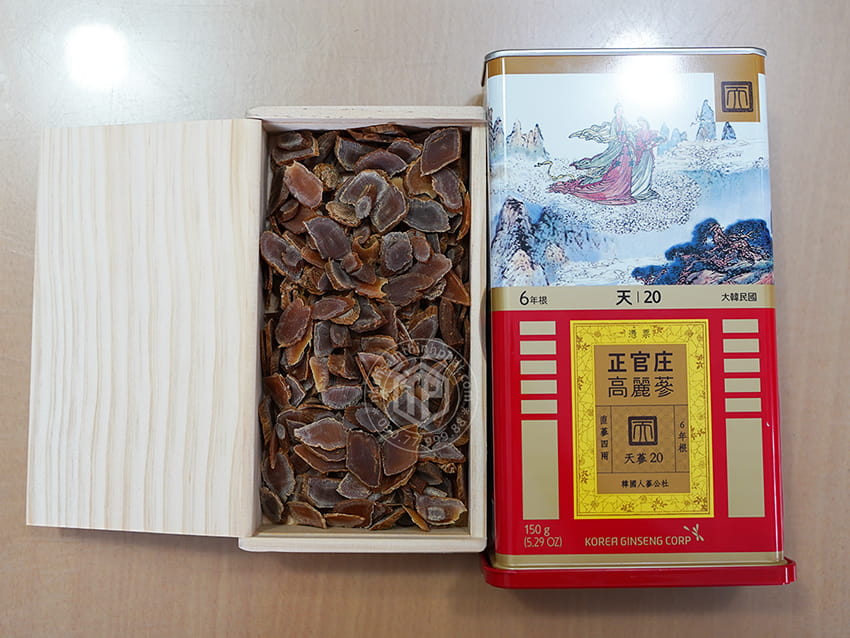 Thiên sâm chính phủ KGC Jung Kwan Jang thượng hạng Heaven 150g 20PCS 7 củ