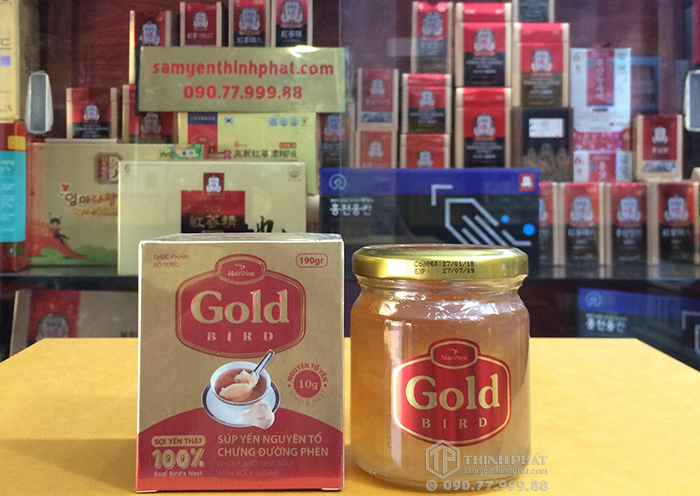 Tổ yến chưng đường phèn 100% tổ yến 190ml/ lọ - Gold Bird