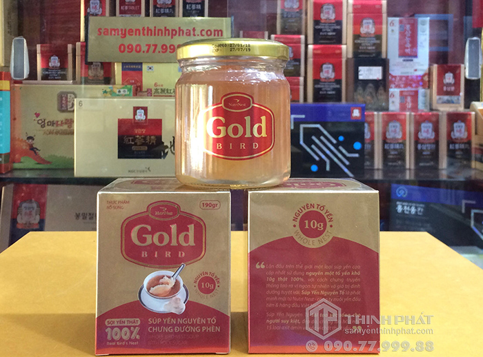 Tổ yến chưng đường phèn 100% tổ yến 190ml/ lọ - Gold Bird