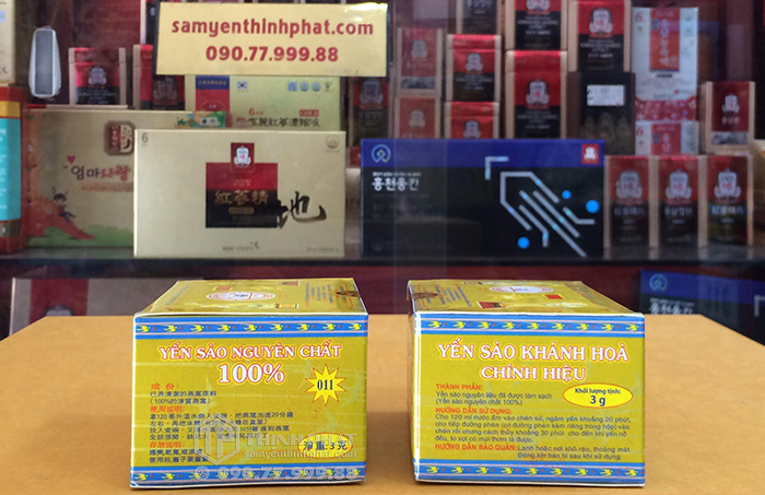 Tổ Yến Sào Khánh Hòa tinh chế 6 hộp 3g